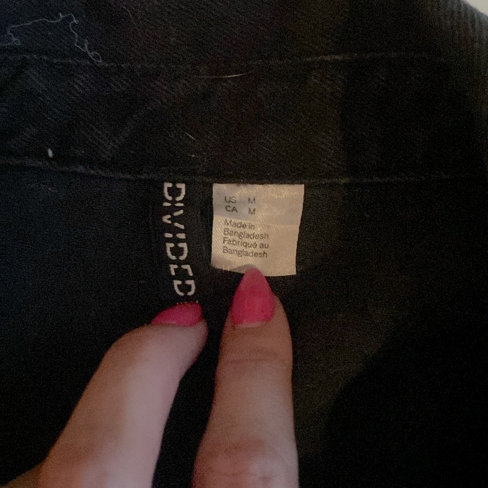Divided Black Denim Dress - Picture 3 of 4